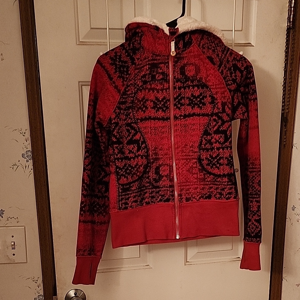 Lululemon Special Edition Red and Black Hoodie